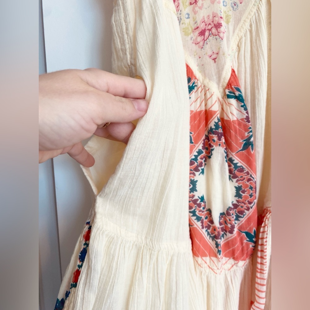 Free People Mended with Scarves Mini Dress - Picture 3 of 10